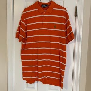Ralph Lauren Polo Shirt Orange/White